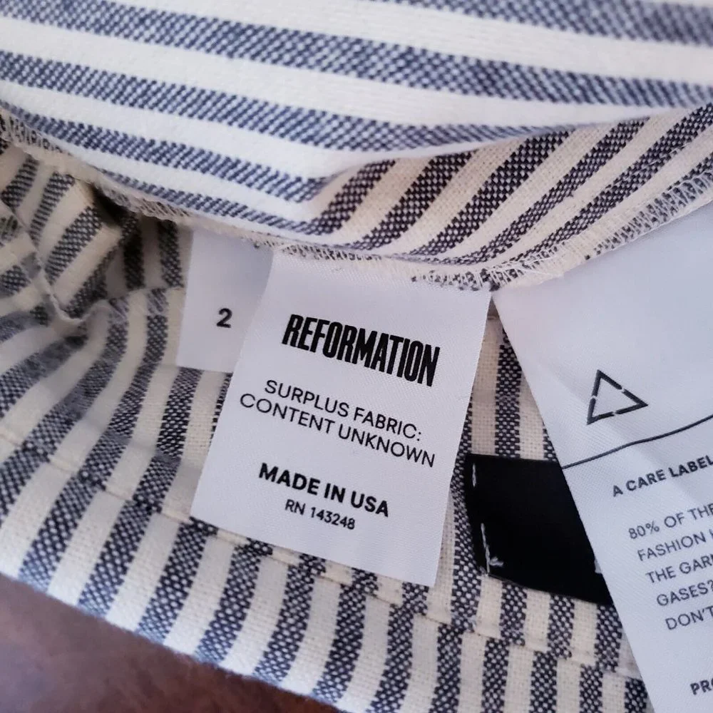 Reformation striped paper